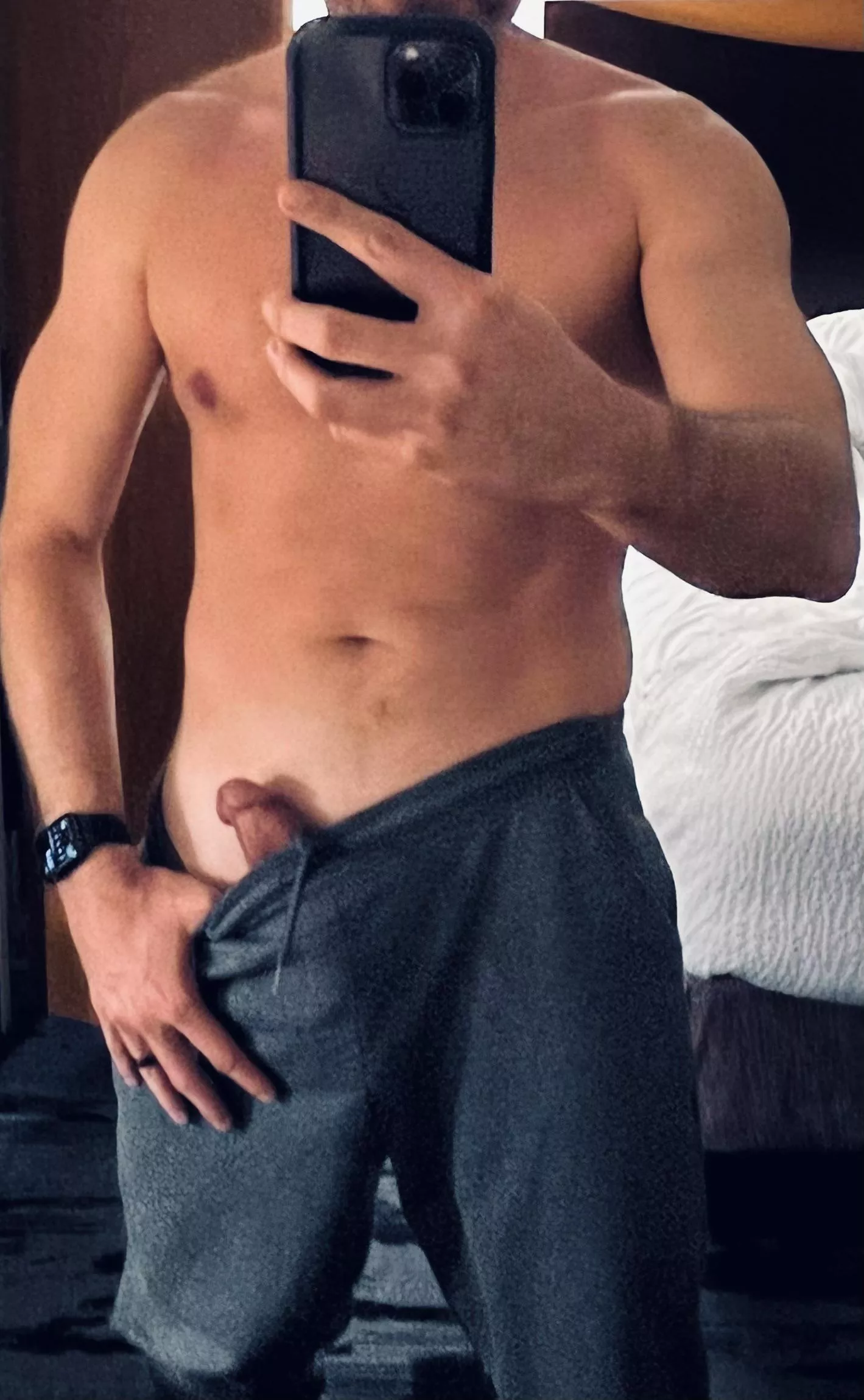 Need Some Help Getting Out Of These Grey Sweatpants Nudes