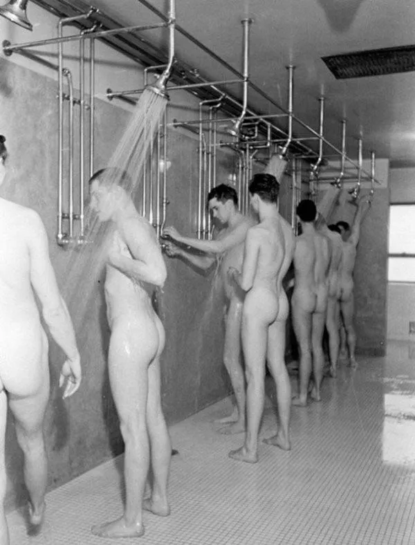 Communal Showers From The 1950s Nudes Menshowering NUDE PICS ORG