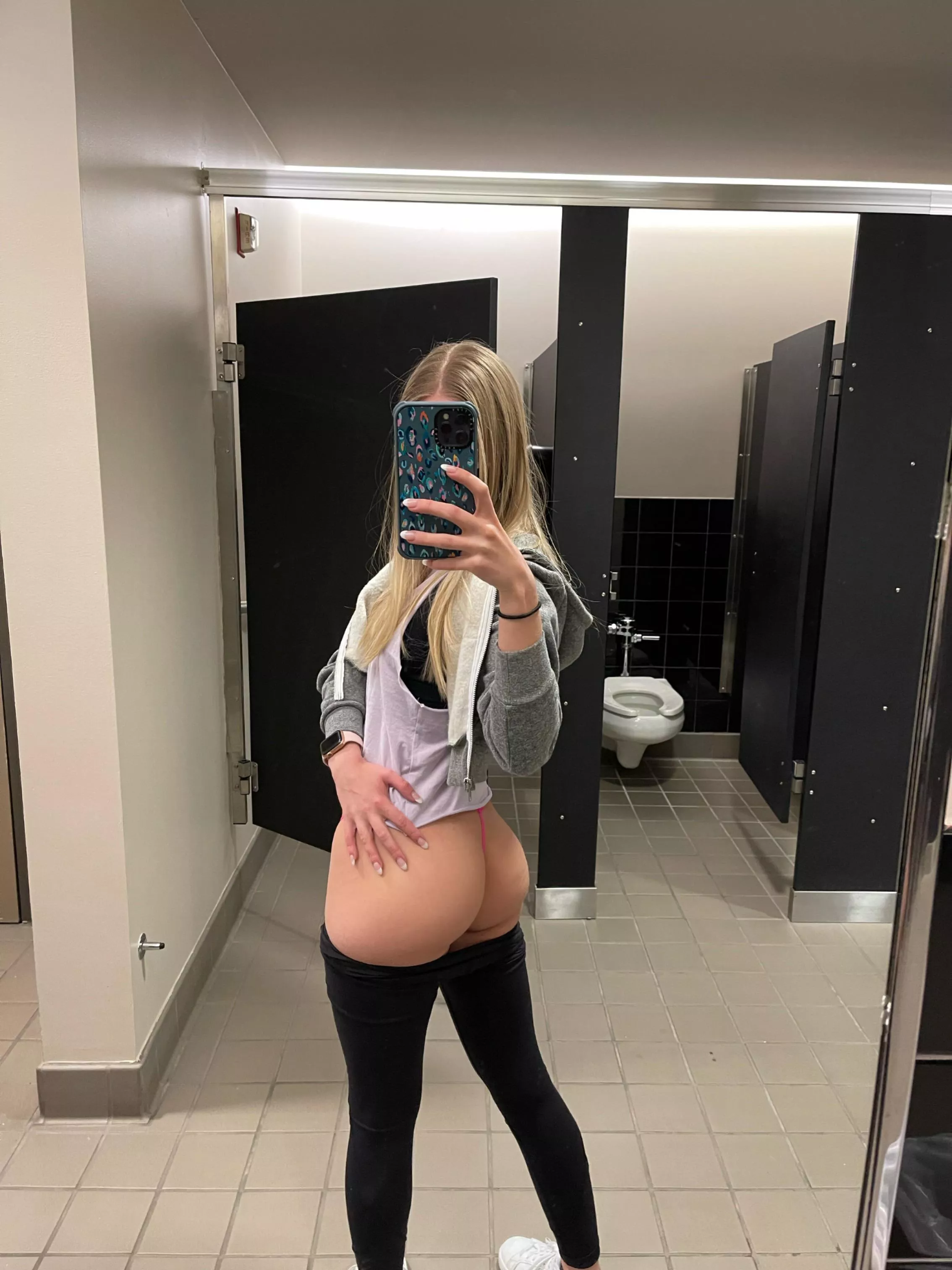 Dont Mind Me Im Just Showing Off My Ass In The Campus Bathroom Nudes