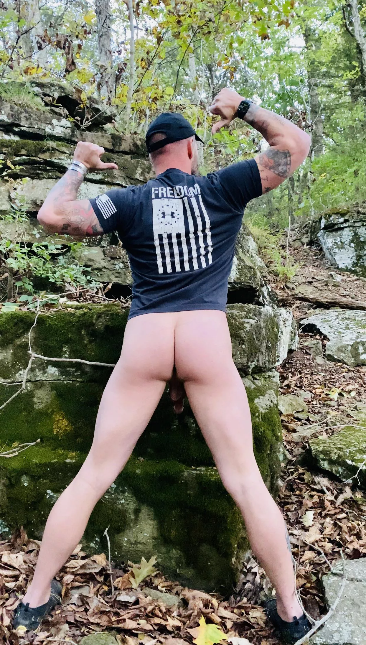 Just Enjoying Some Freedom Hike Naked Its The Only Way Shirt On