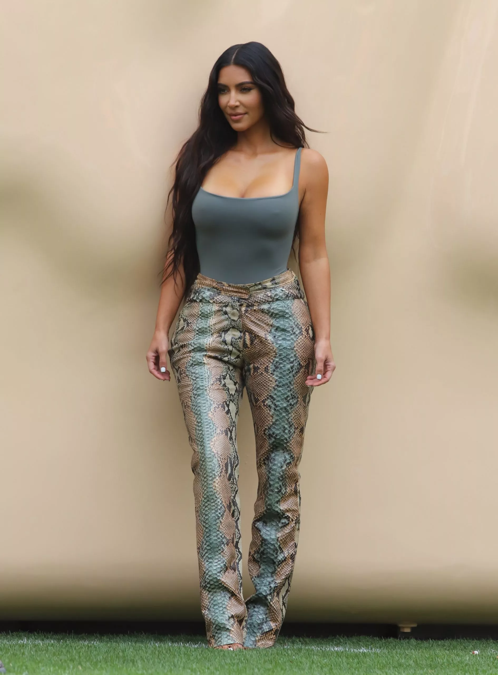 Kim Hot In Python Leather Pant Nudes Kimkardashianpics Nude Pics Org