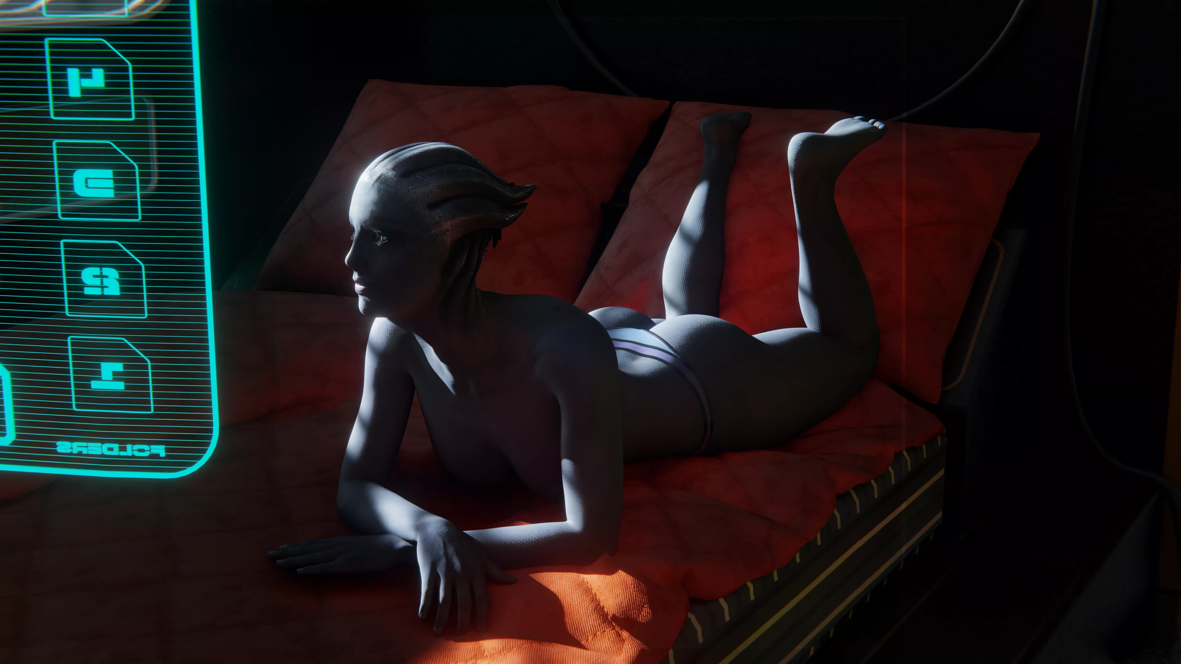 Liara Relaxing With Some Data Melindaa Dx Nudes Asseffect Nude