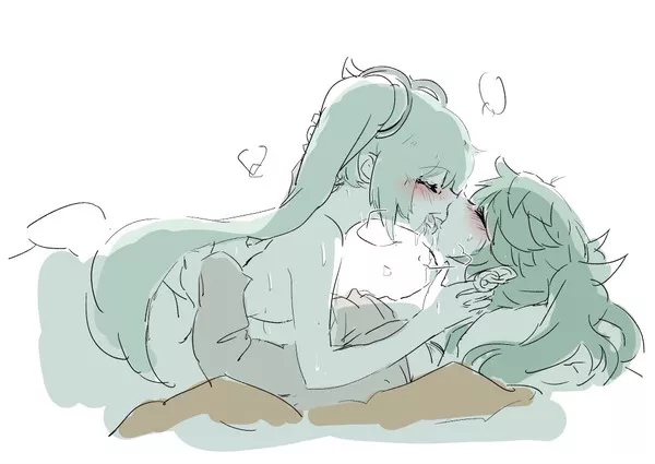 Miku X Miku Yuri Nudes Vocaloidhentai Nude Pics Org