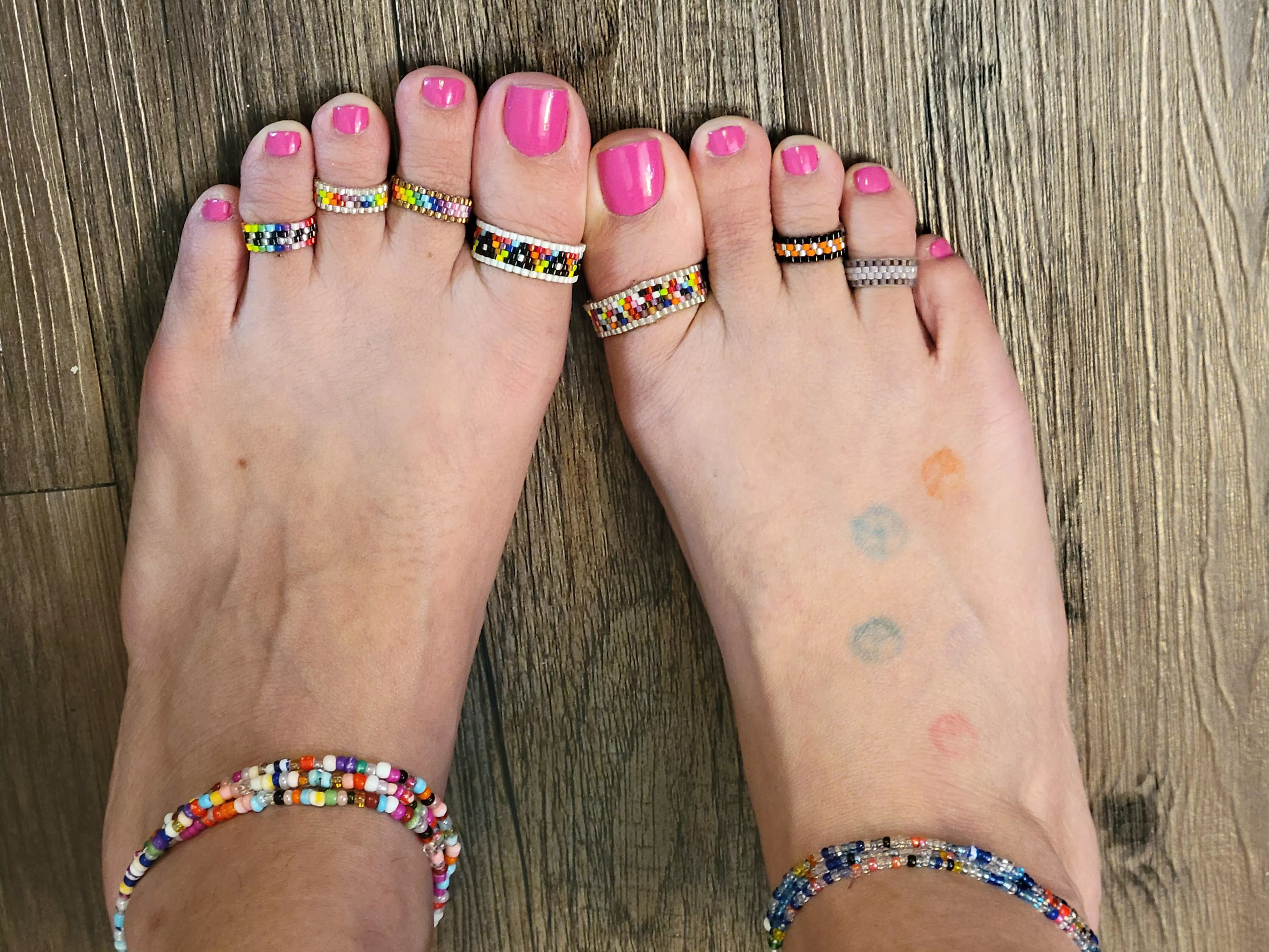 My Handmade Glass Toe Rings Nudes FootFetish NUDE PICS ORG