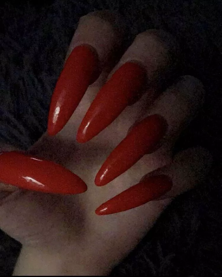 My Red Long Nails Nudes NailFetish NUDE PICS ORG