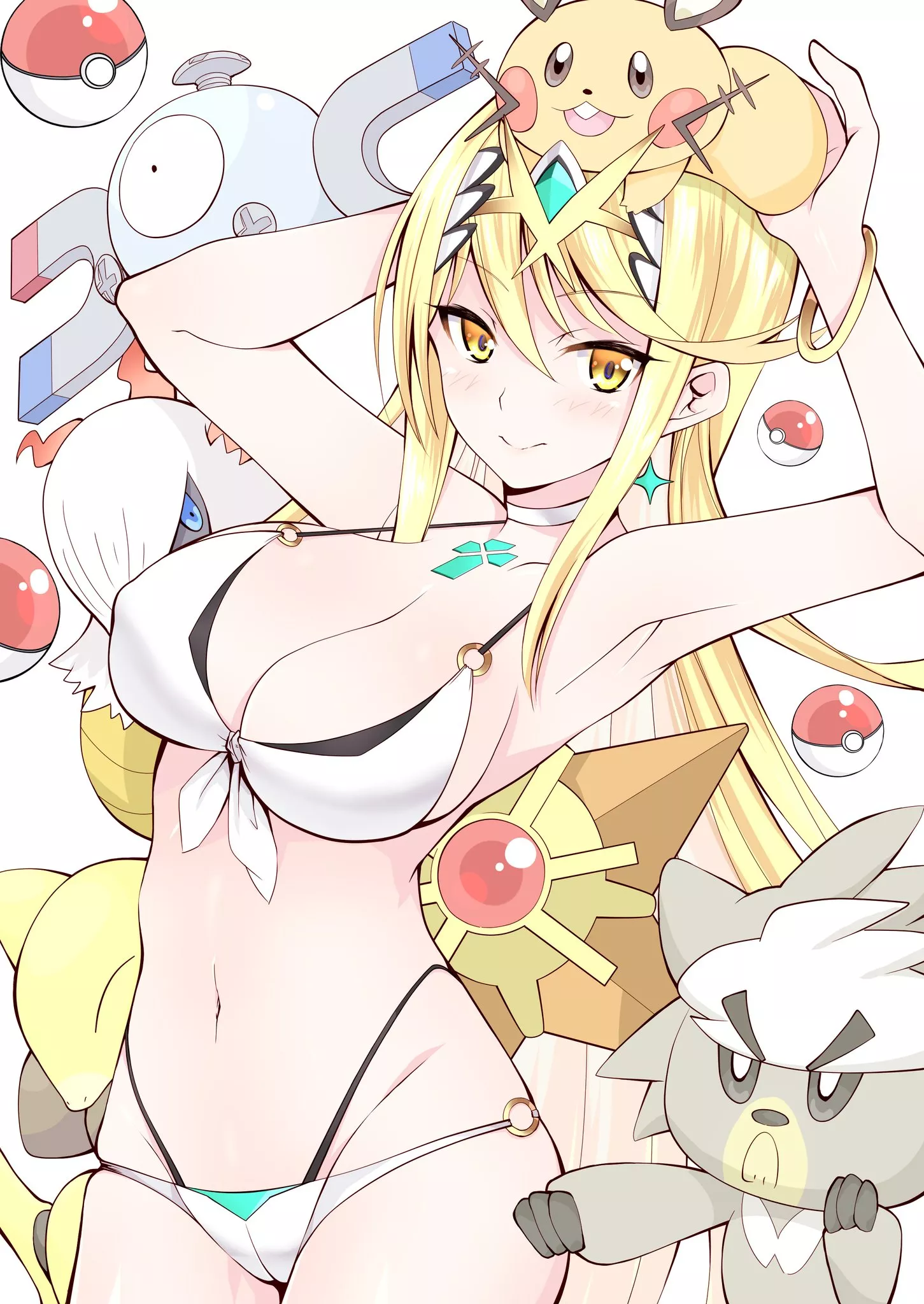 Mythra With Pokemon KOU Nudes Smashbros34 NUDE PICS ORG