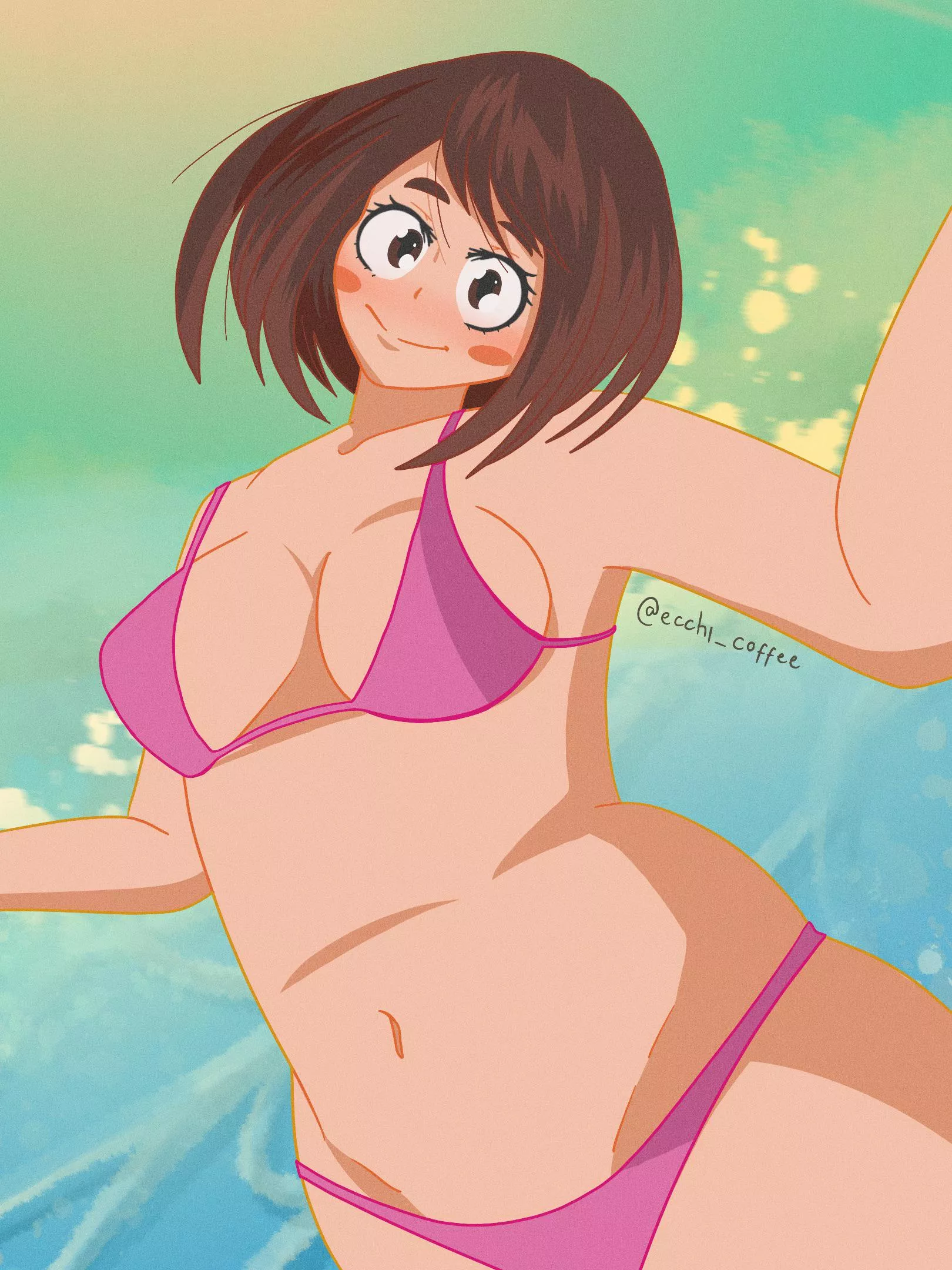 Oc Ochako At The Beach Nudes Bokunoeroacademia Nude Pics Org