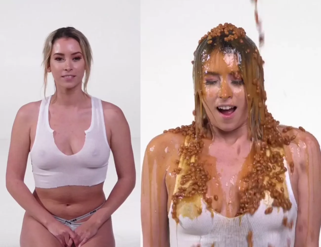 Samantha With Slimed Models Gets Beaned Nudes WetAndMessy NUDE PICS ORG