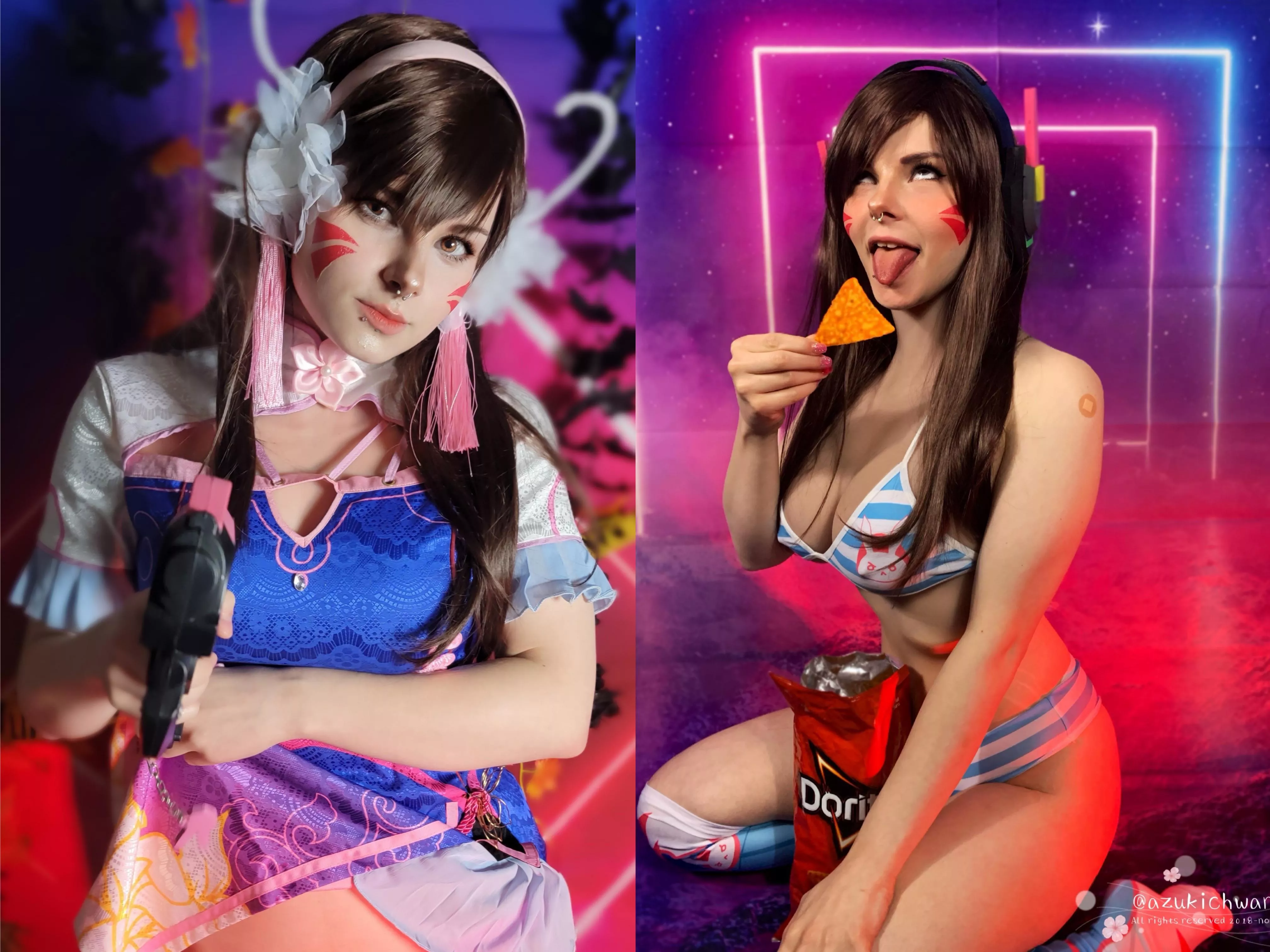 Self D Va From Overwatch By Azukichwan Nudes Cosplayboobs Nude