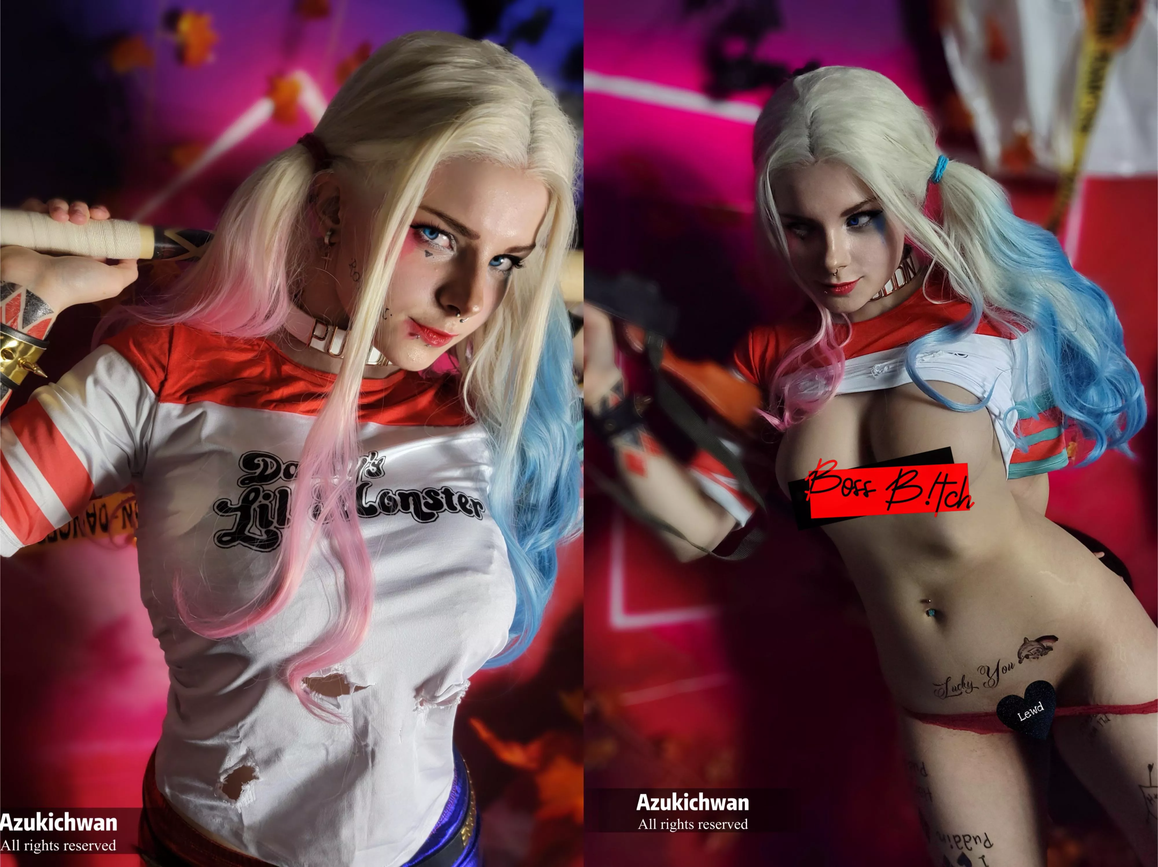 Self Harley Quinn Cosplay By Azukichwan Nudes Gwcosplay Nude Pics Org