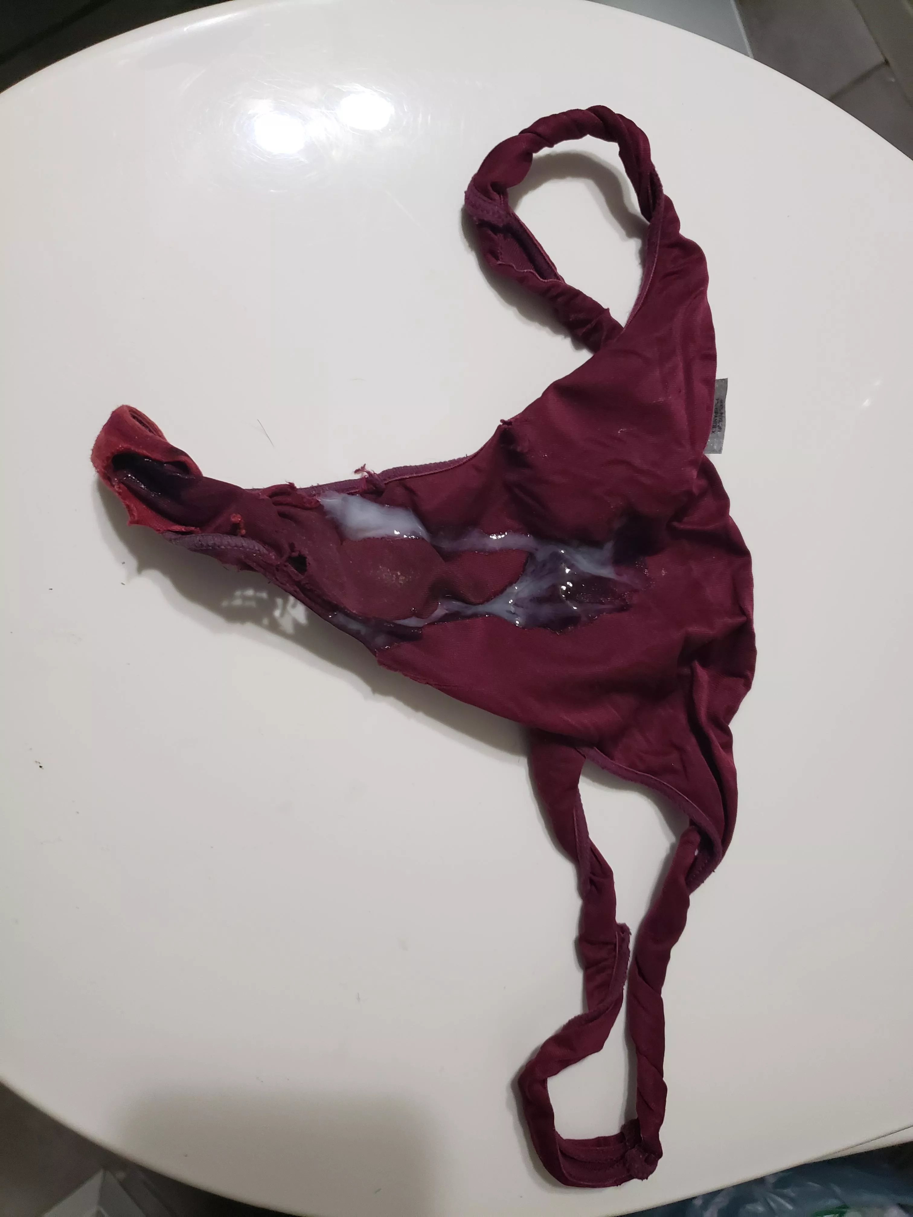 Shot A Big Load Into My Wife S Dirty Thong Nudes Cummedpanties