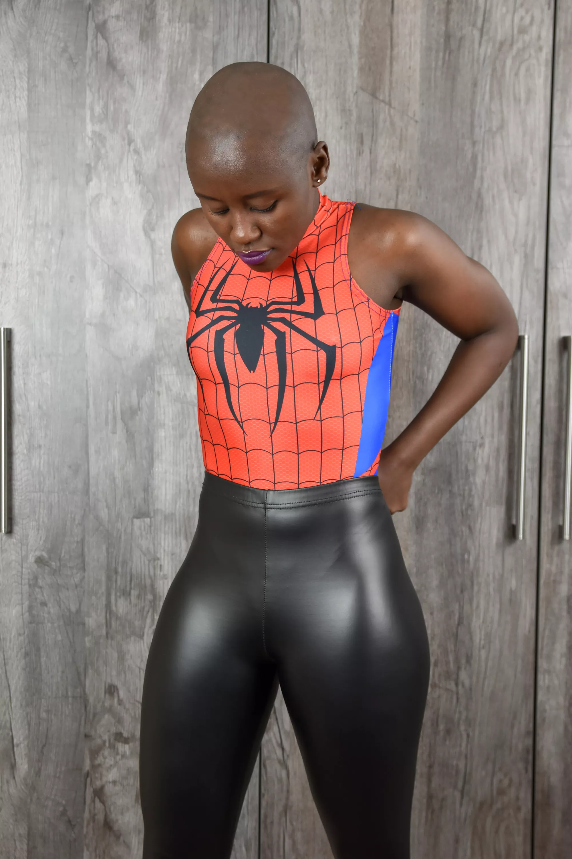 Spider Girl In Leather Leggings Nudes Shinyporn Nude Pics Org