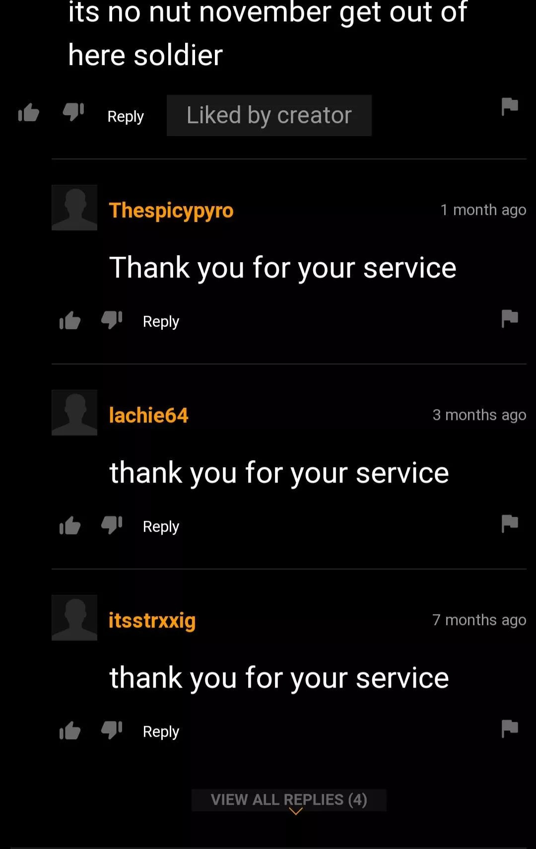 Thank You For Your Service Nudes Pornhubcomments Nude Pics Org