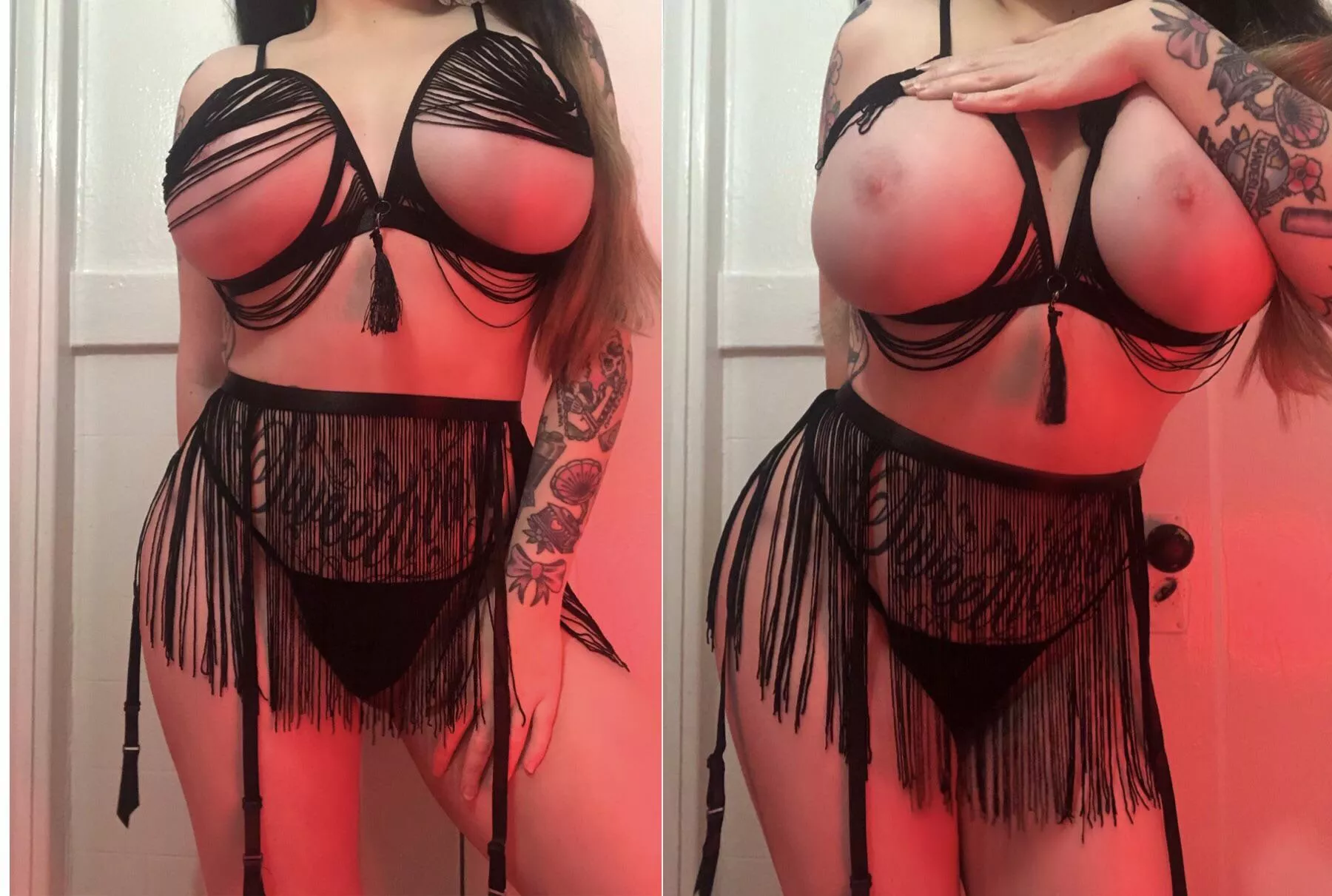 The Lingerie Is Too Small To Handle My Tits But I Kinda Like That