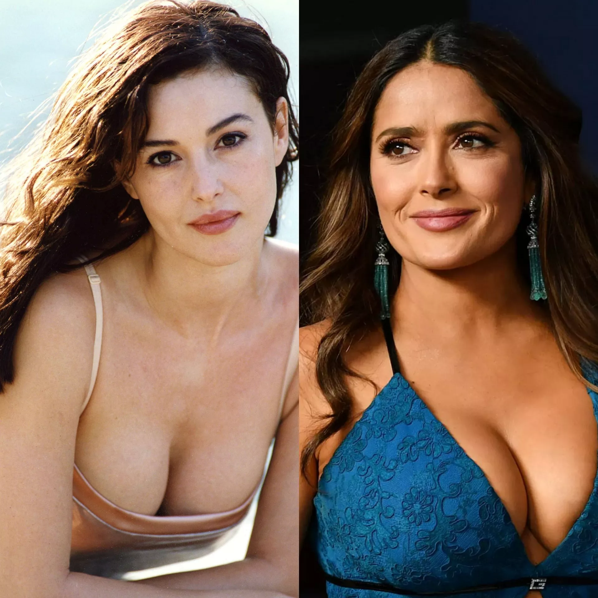 Titty Fuck From Monica Bellucci Or Salma Hayek Nudes Jerkofftocelebs