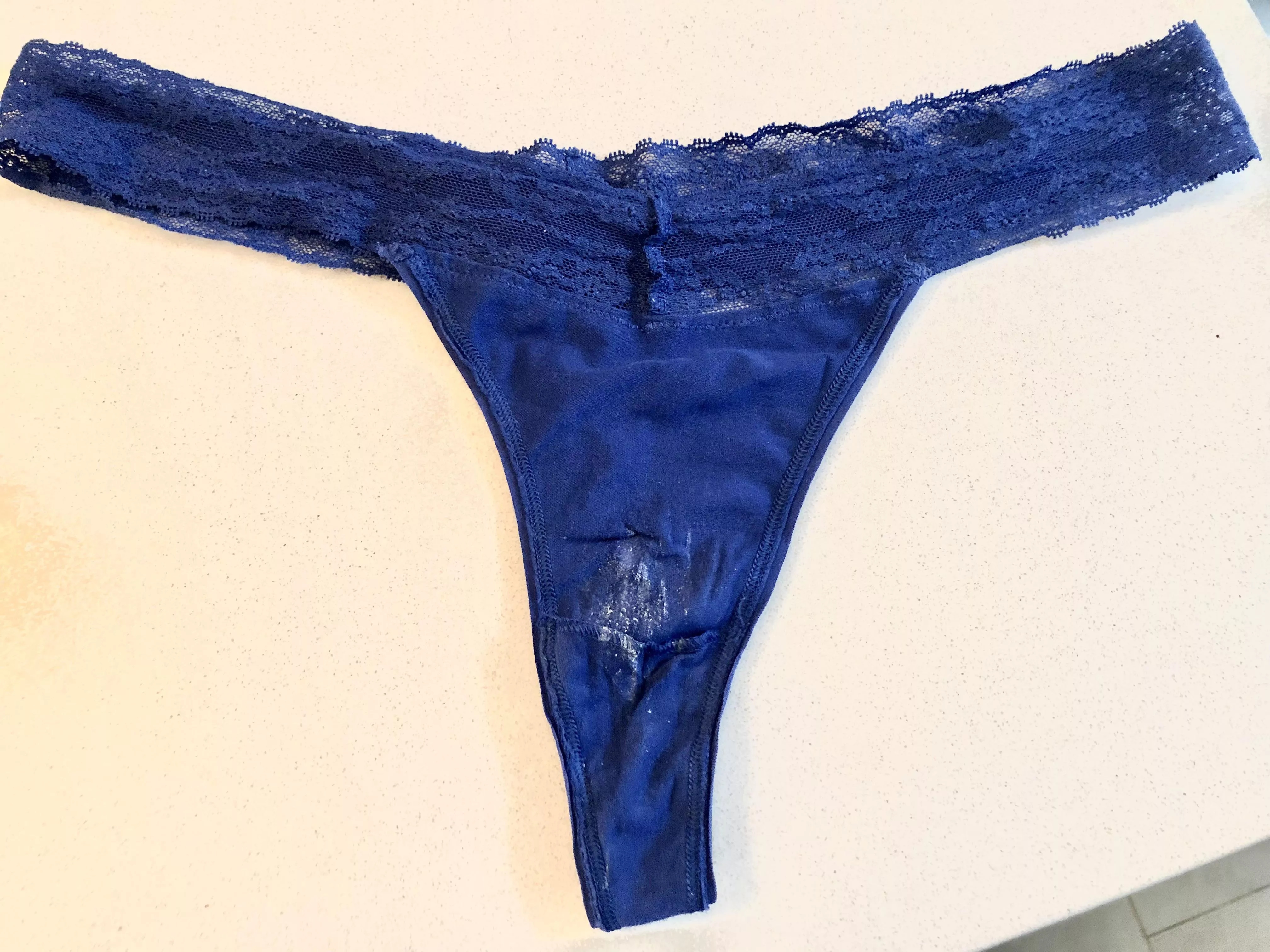 Wife S Blue Thong Love Imagining How Wet Her Pussy Must Ve