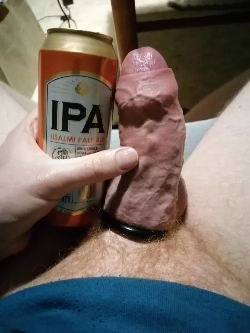 0,5 l beer and cock