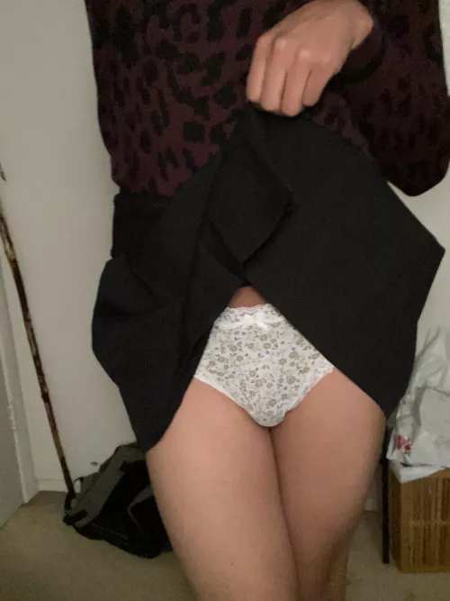 18, first time wearing panties.. it has gotten me really craving to wear more lol