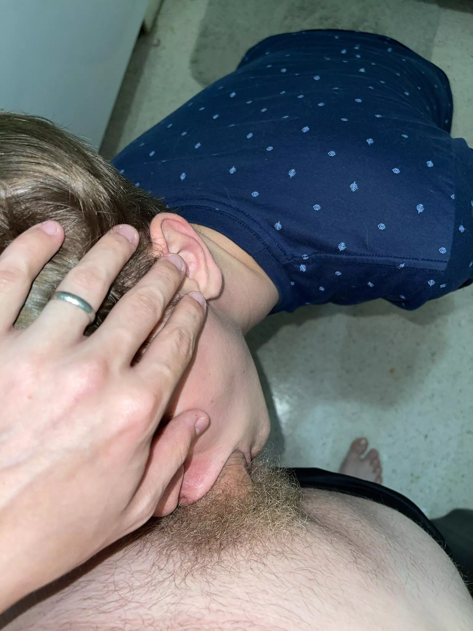 [19] It touches the back of his throat ??