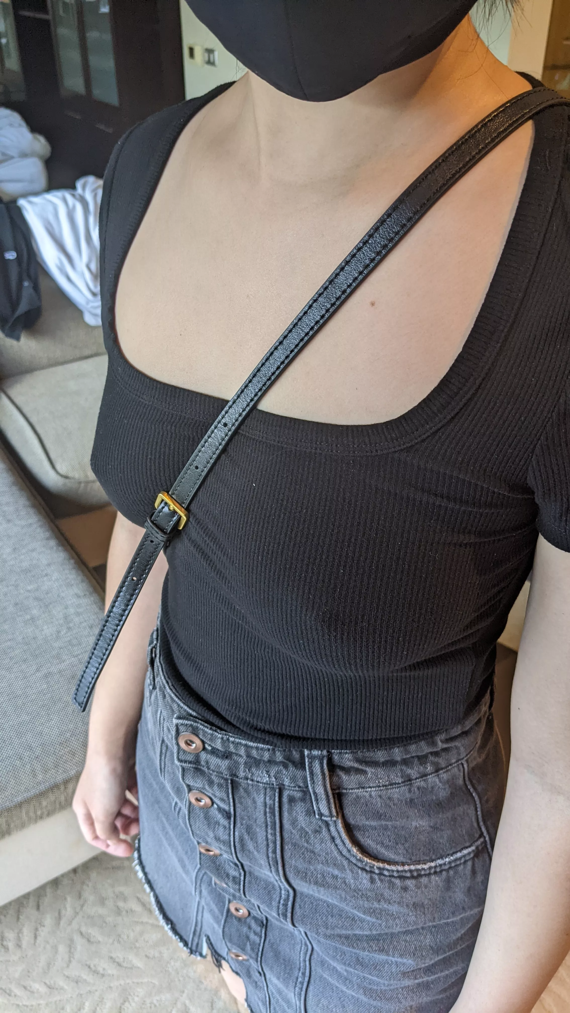 [19f] Would you notice my hard Japanese nipples during class?