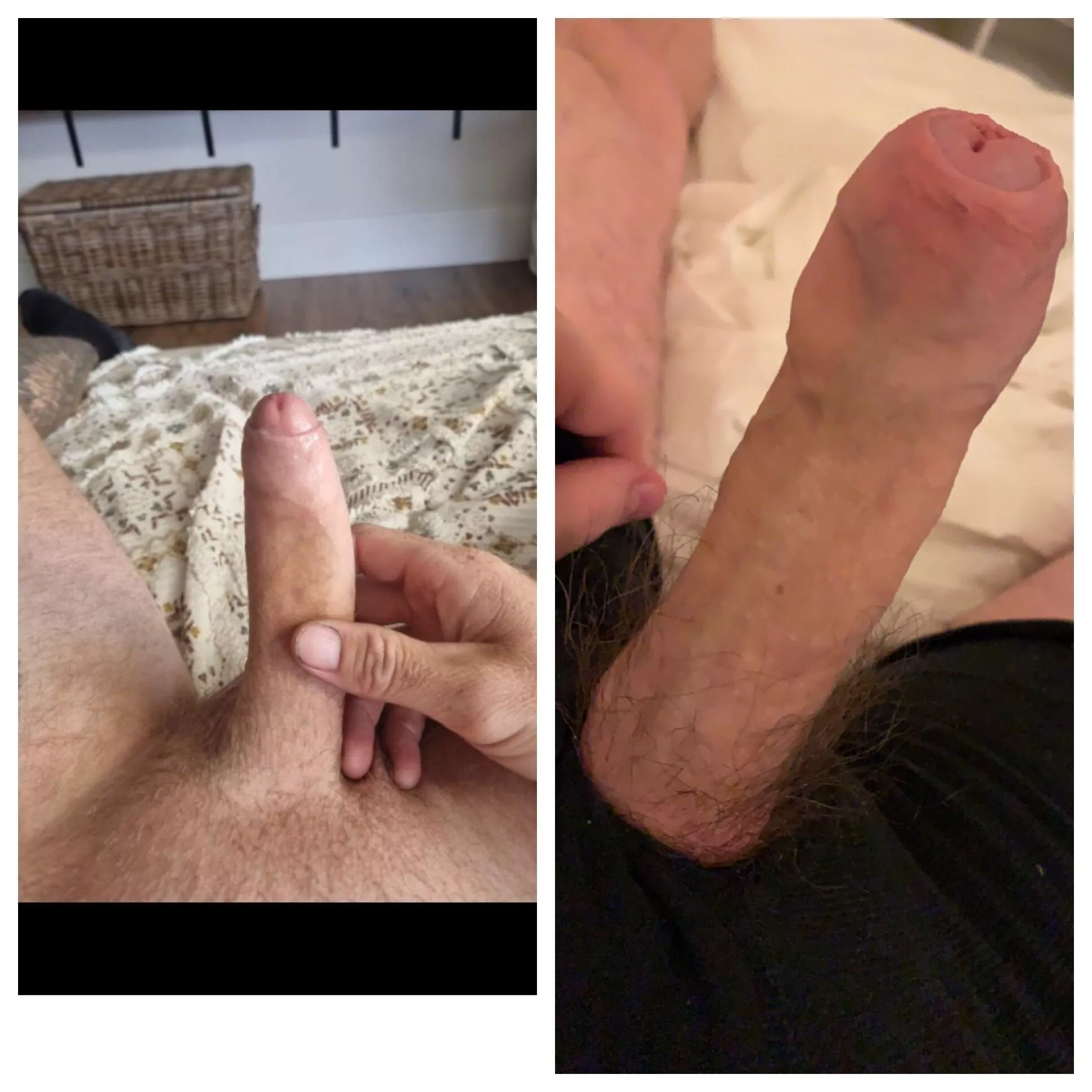 2 uncircumcised pindicks that can't satisfy their girls compared 😂 which is better, left or right pic? 2 uncircumcised pindicks that can't satisfy their girls compared 😂 which is better, left or right pic?