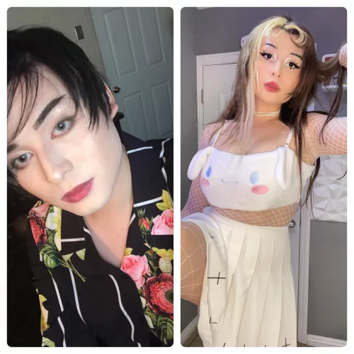 2017 femboy to 2022 female- i’ve made that glow up!! 2017 femboy to 2022 female- i’ve made that glow up!!