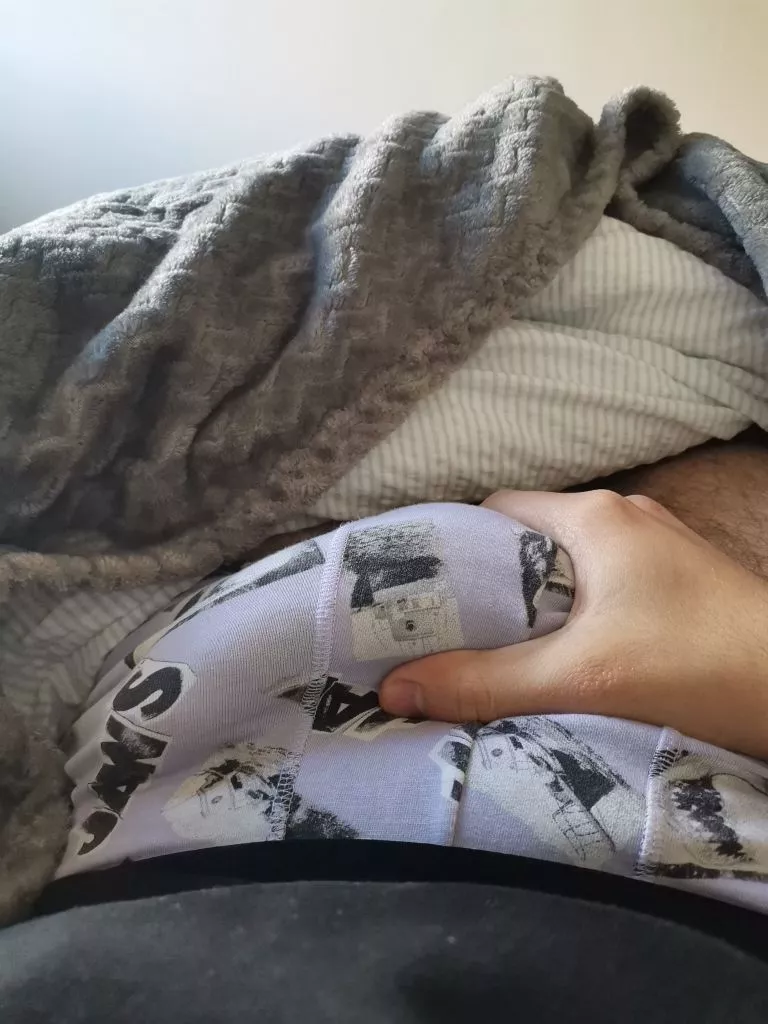 21m Bi Just a casual morning bed bulge. If anyone wants to make it hard pm i guess.