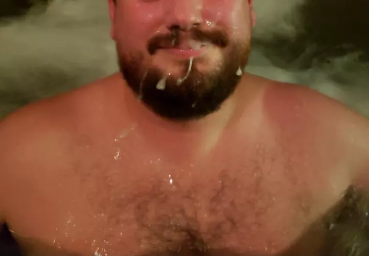 (28) I think we can call this one gone wet and wild? Buddy blew all over my face at the spa