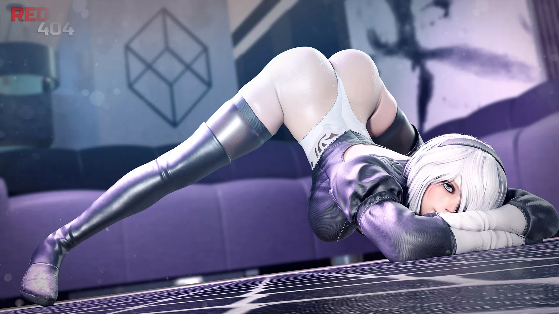 2B gives the jackochallenge a try (Red404) 2B gives the jackochallenge a try (Red404)