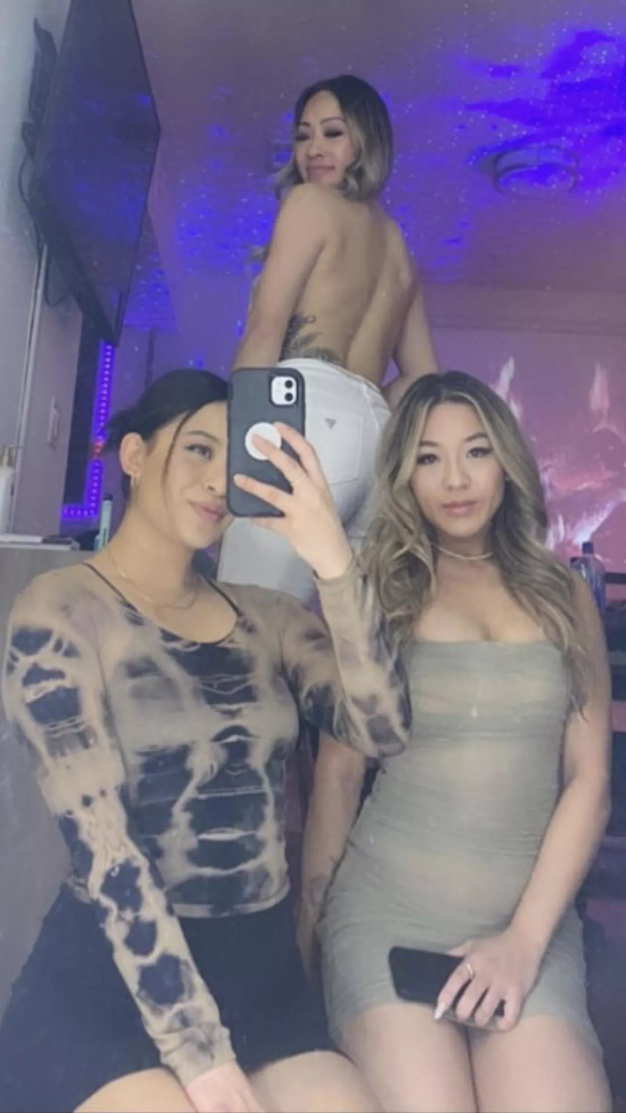 3 wild Asians ready for the club 3 wild Asians ready for the club