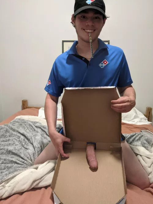 30 minutes of pounding or the pizza is free. [Not OC]