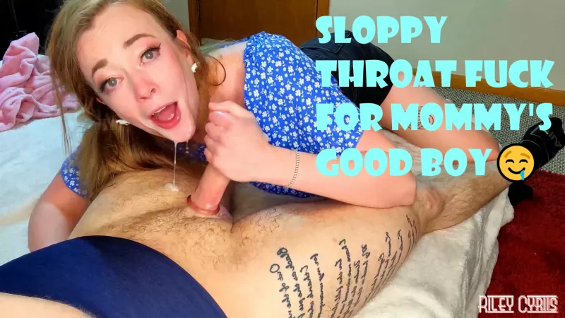 34 minute sloppy deepthroat facefuck for mommy's good boy💦 Launching Sunday 🥰