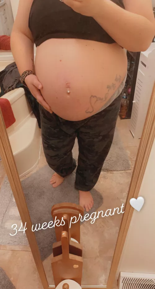 34 Weeks Pregnant πβ€οΈβπ₯