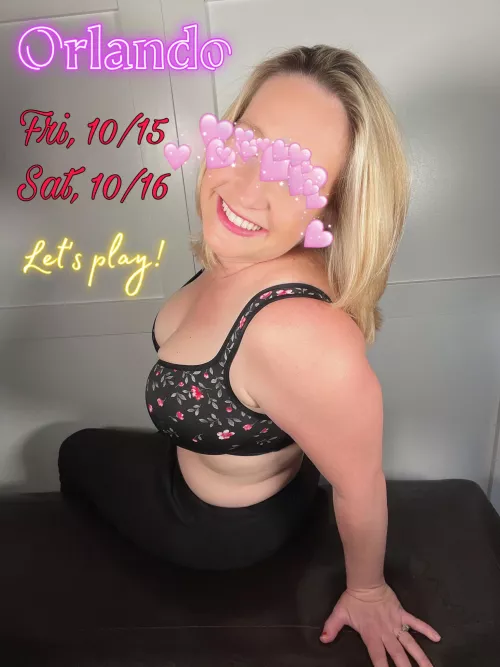 35/F looking for play friends in Orlando from 10/15-10/16 35/F looking for play friends in Orlando from 10/15-10/16