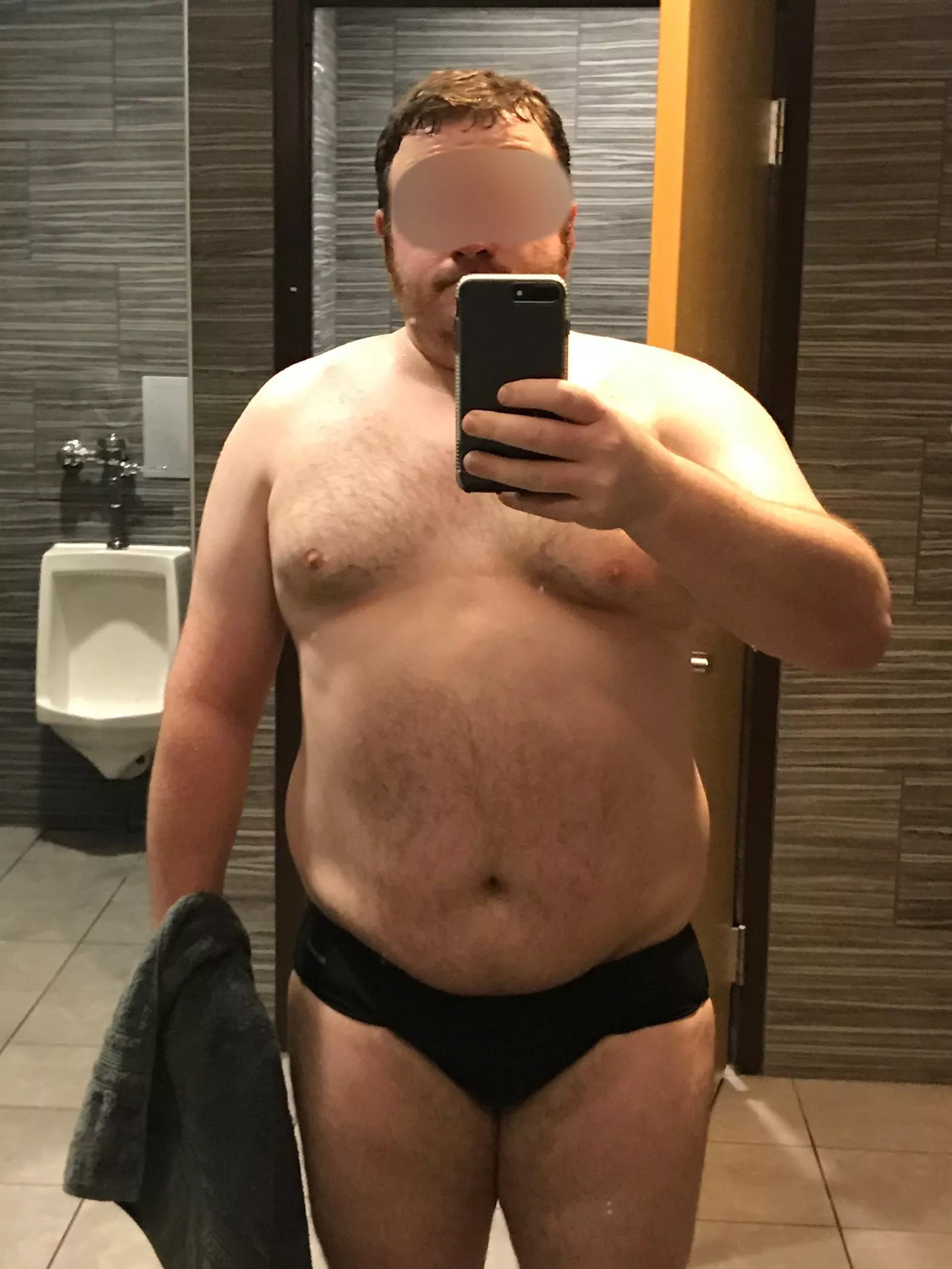 37 NC Just Getting Ready For A Quick Swim at the Gym!