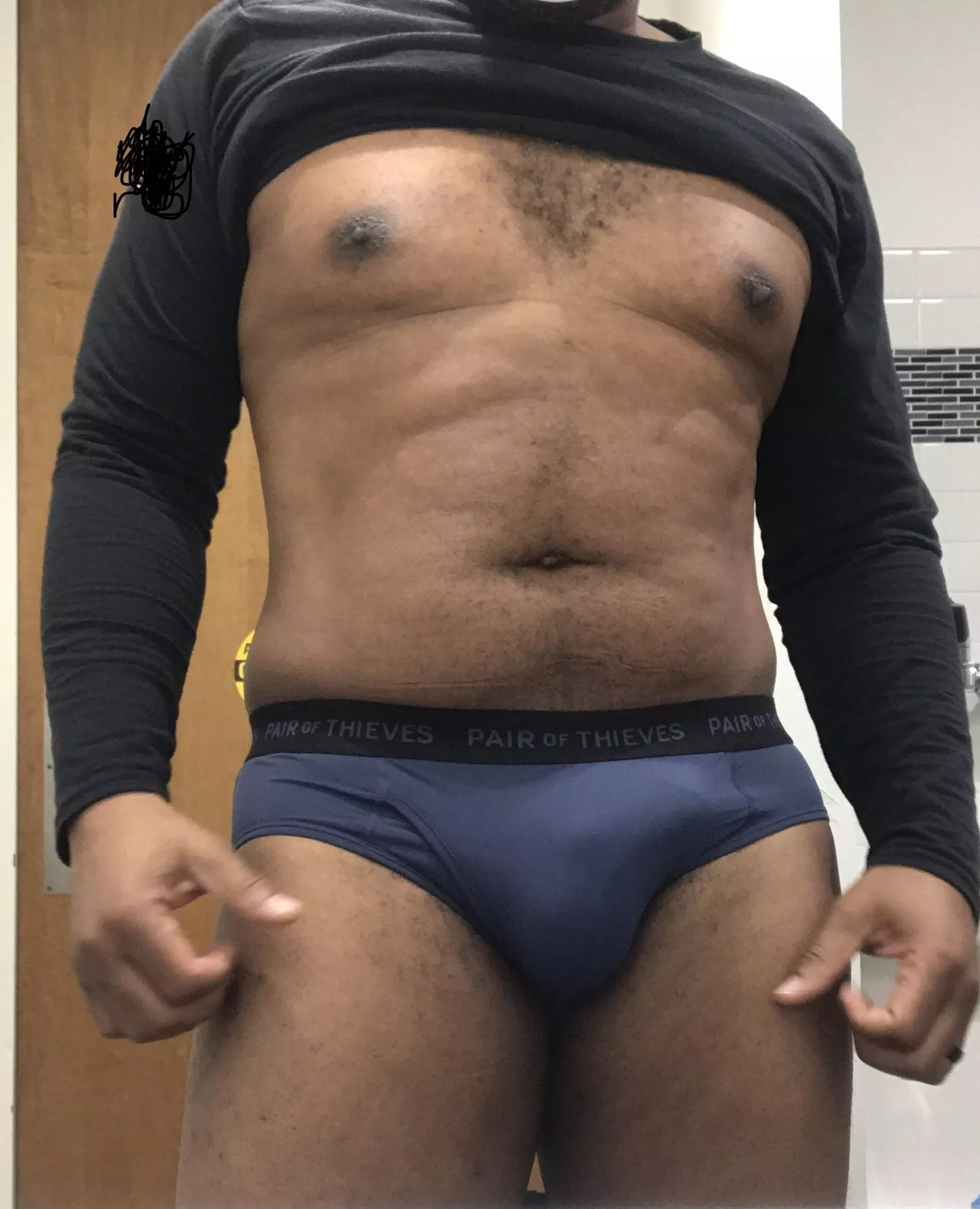 40- hubby bought some fun new briefs