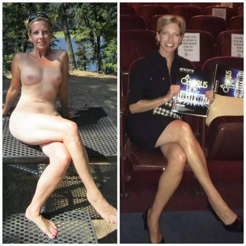 40s wife with clothes Off On