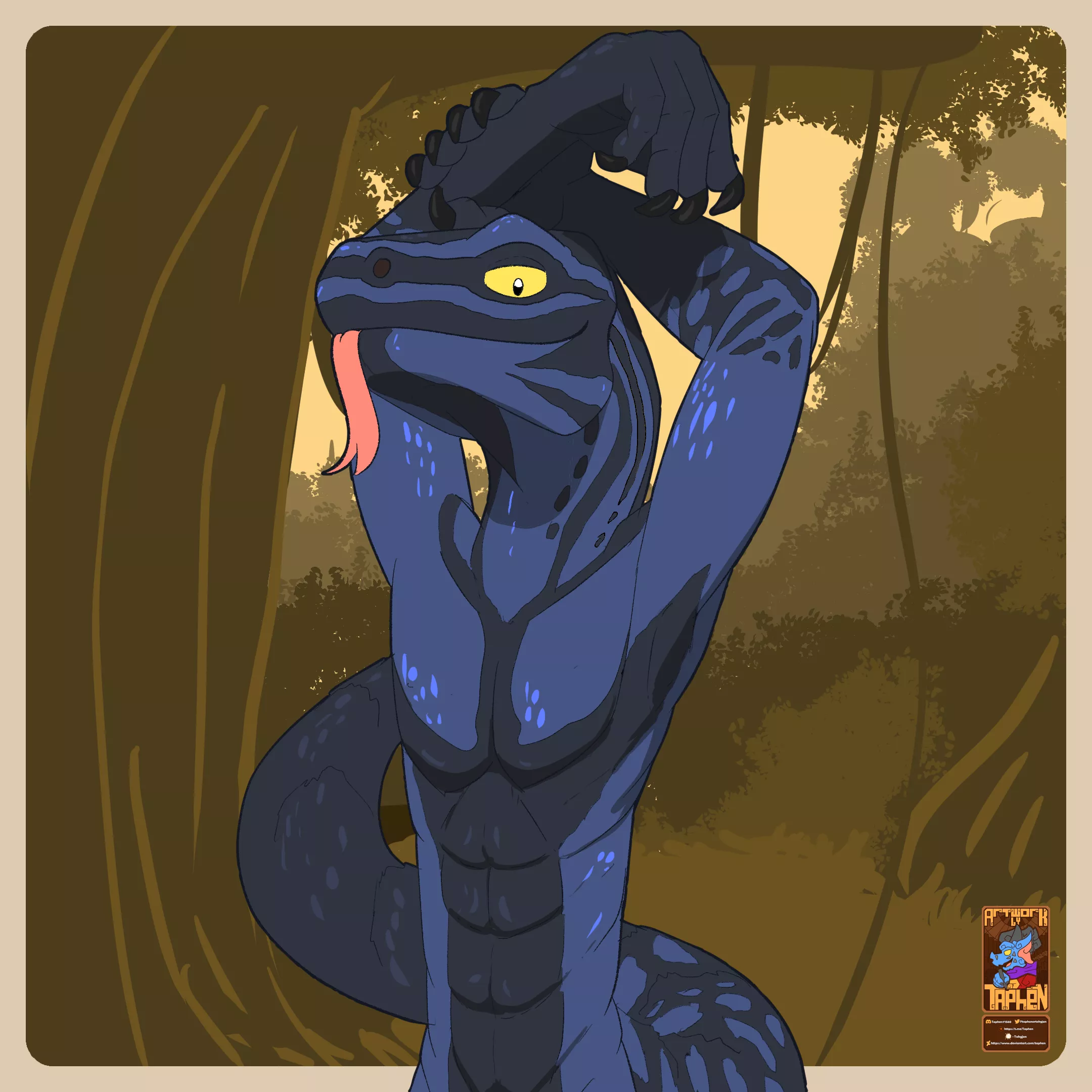 420 twitter followers art raffle winner @pandamedic3 (art by @taphenortohgjen)