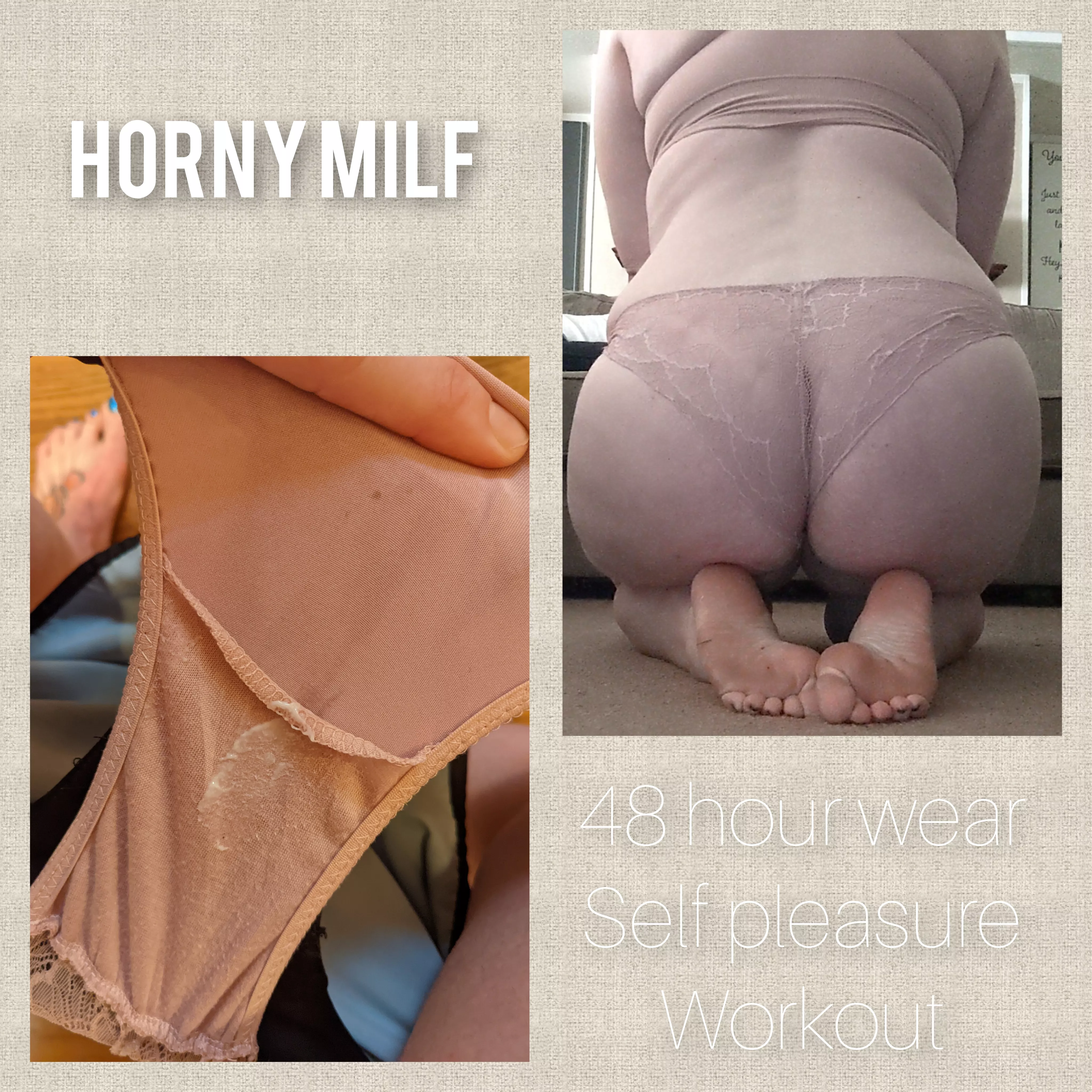 48 hour wear⌛self pleasure💦workout🏋️‍♀️ These could be yours! 🤤[Selling] Cheekies full of my cum. ‼️VACUUM SEALED‼️Available for additional services including for sexting sessions, live pics, video clips, GFE, and more.🖤DM o