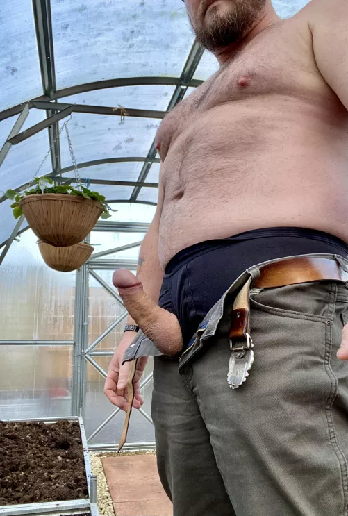 [50] Baby can you help daddy in the poly tunnel?