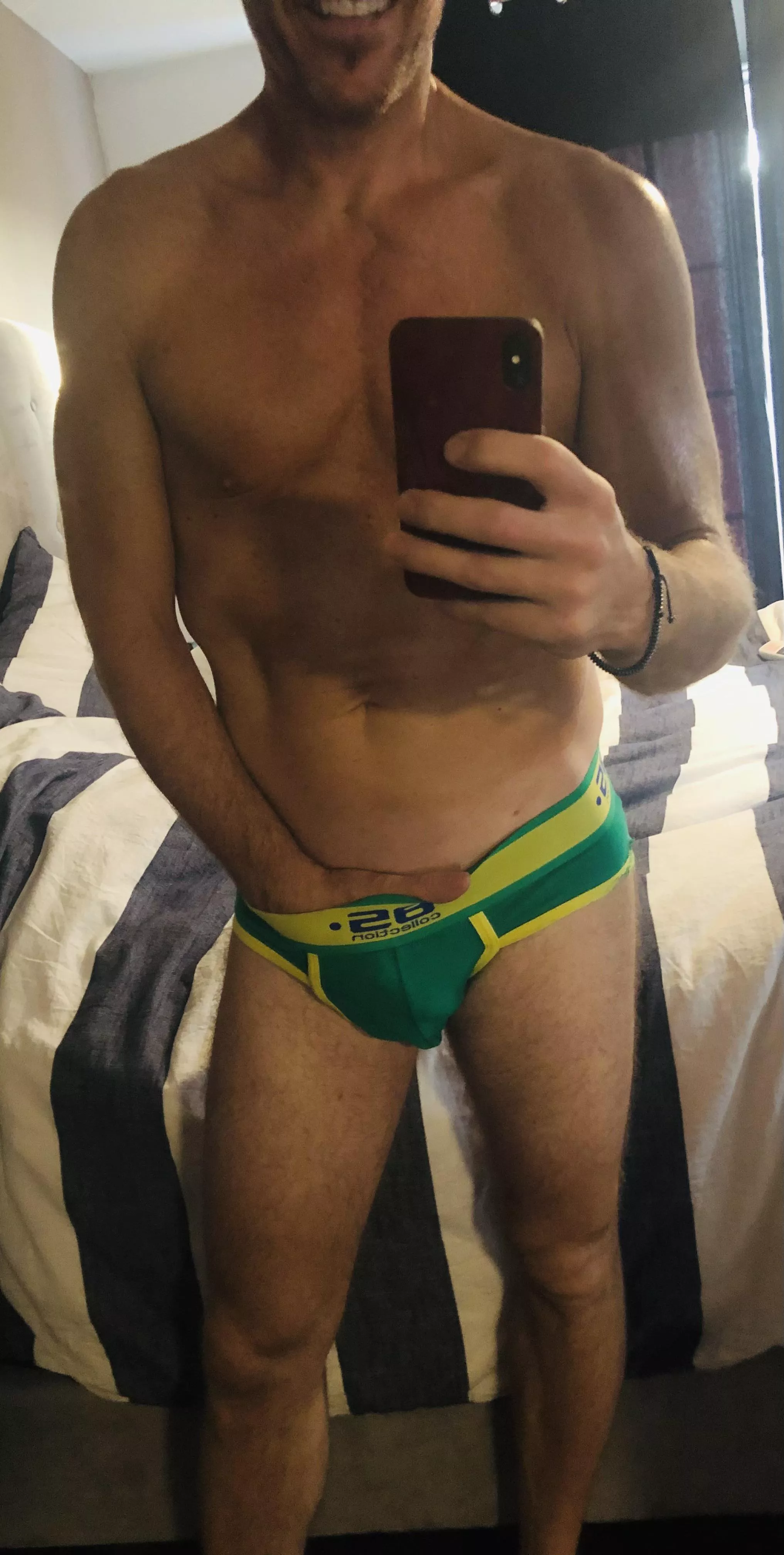 53 Daddy. Can't keep my hands out of my undies.