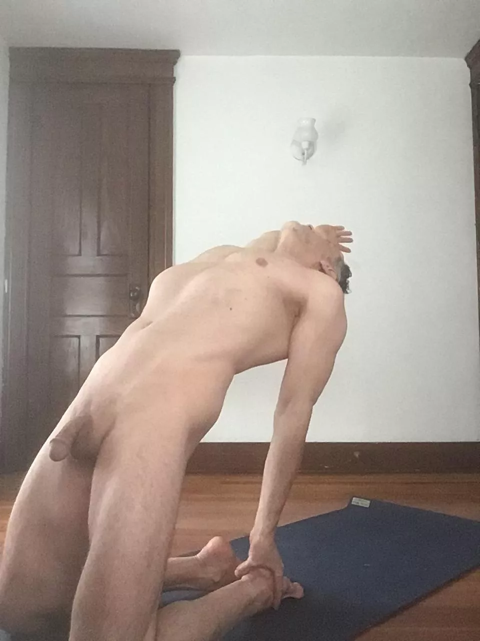 [57] M, Half camel pose. Such a good stretch!