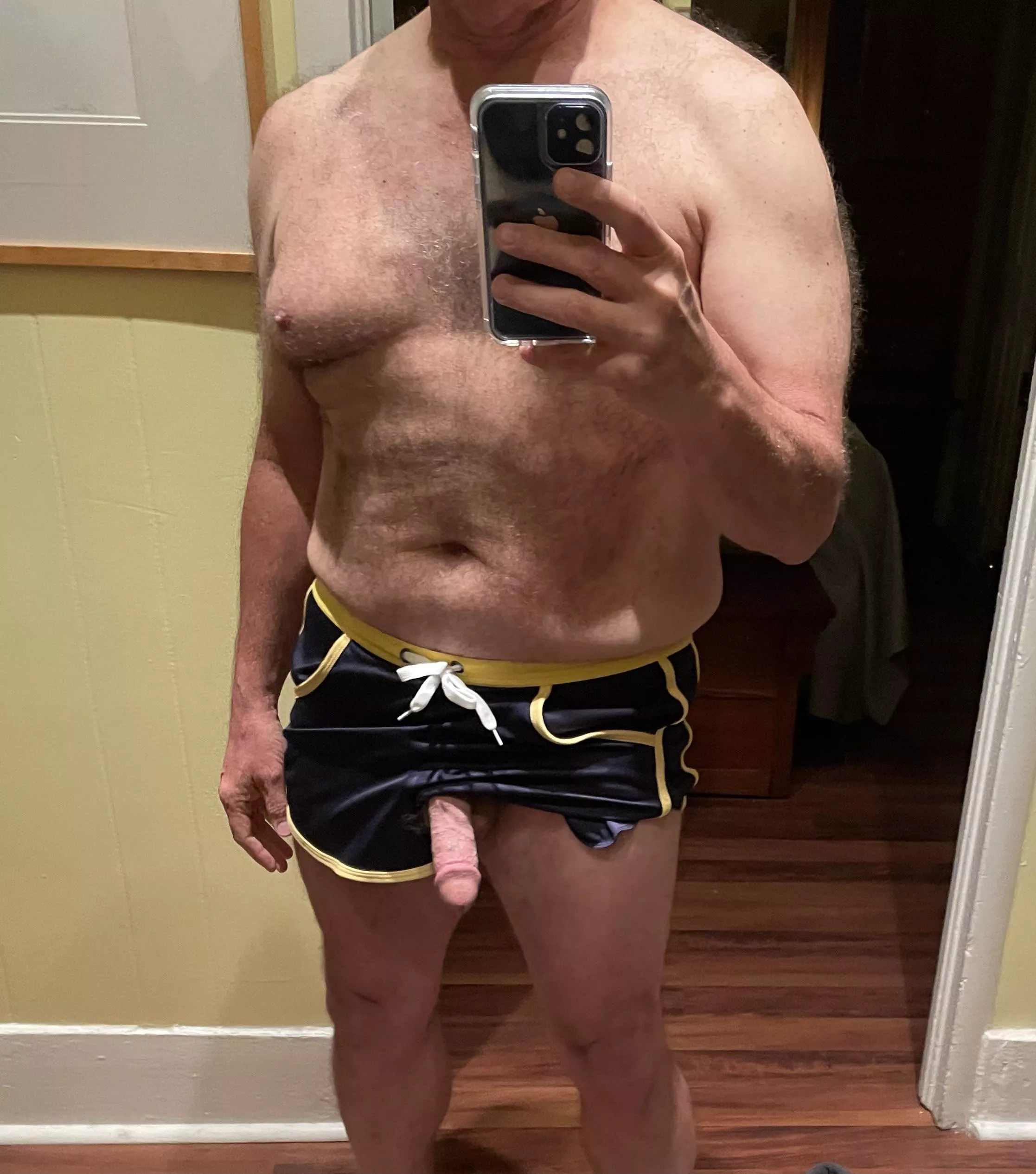 (58) What would you do if I greeted you at my front door like this?