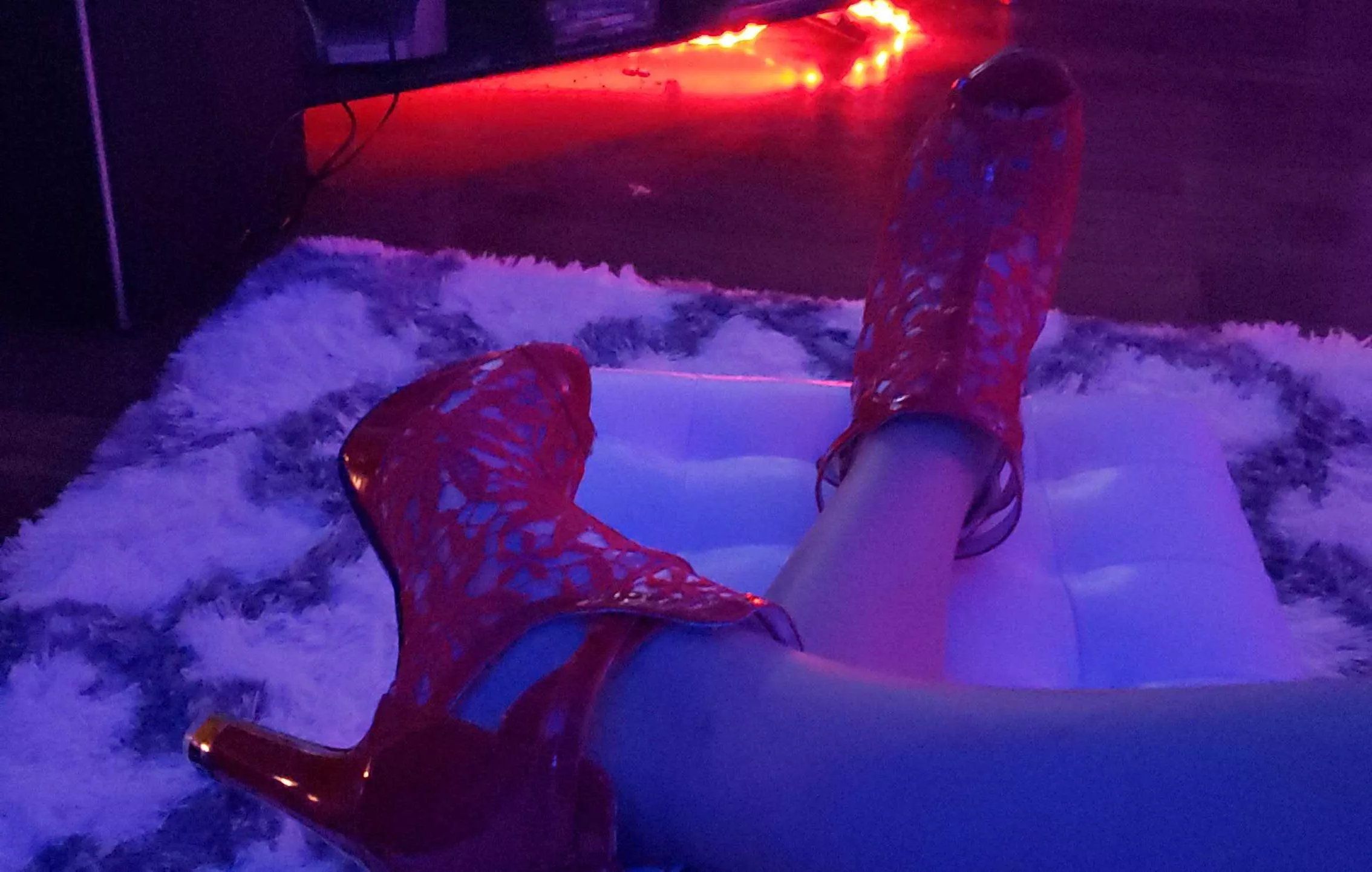 6 inch red lace 6 inch red lace