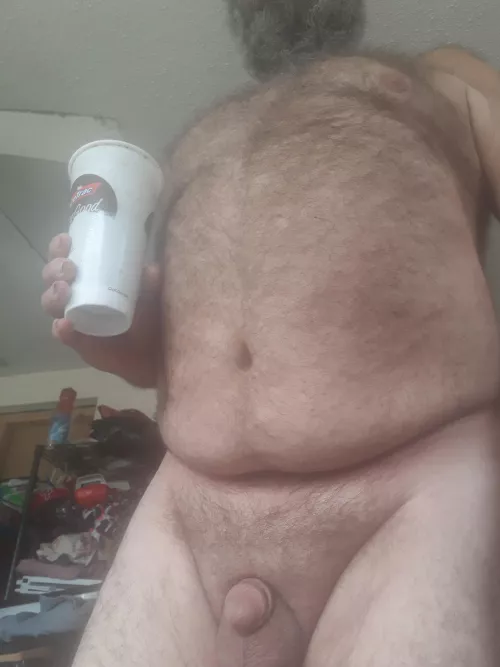 (62). Another nice naked day at home with my small guy.