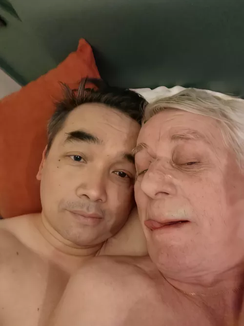 71 yo adoptive dad and me.