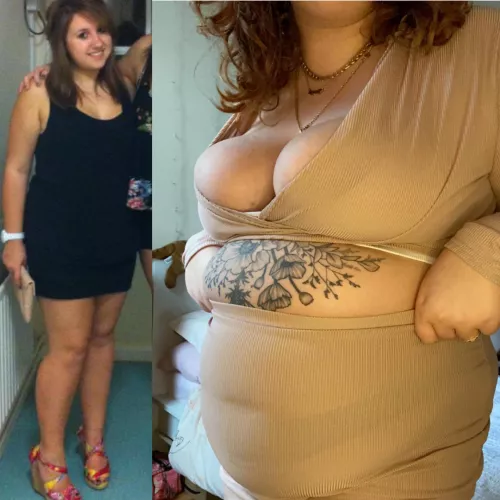 +86lbs and my clothes are struggling to contain me 🥵