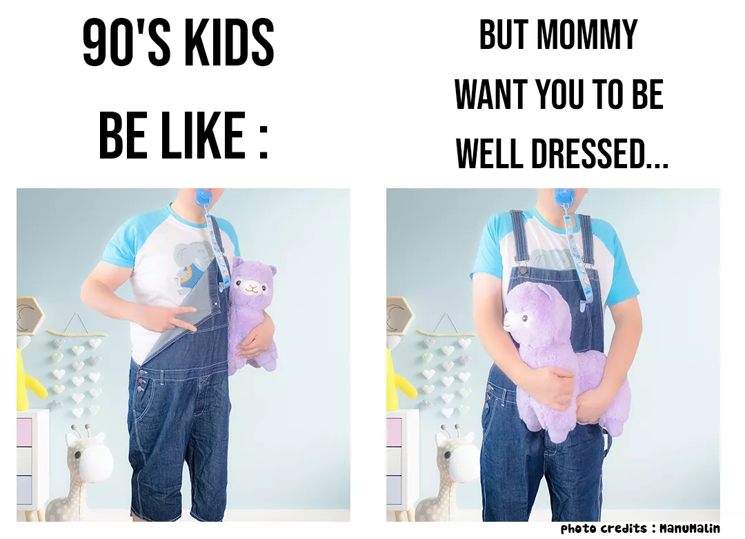 90's fashion style is the best but mommy don't understand 🥺