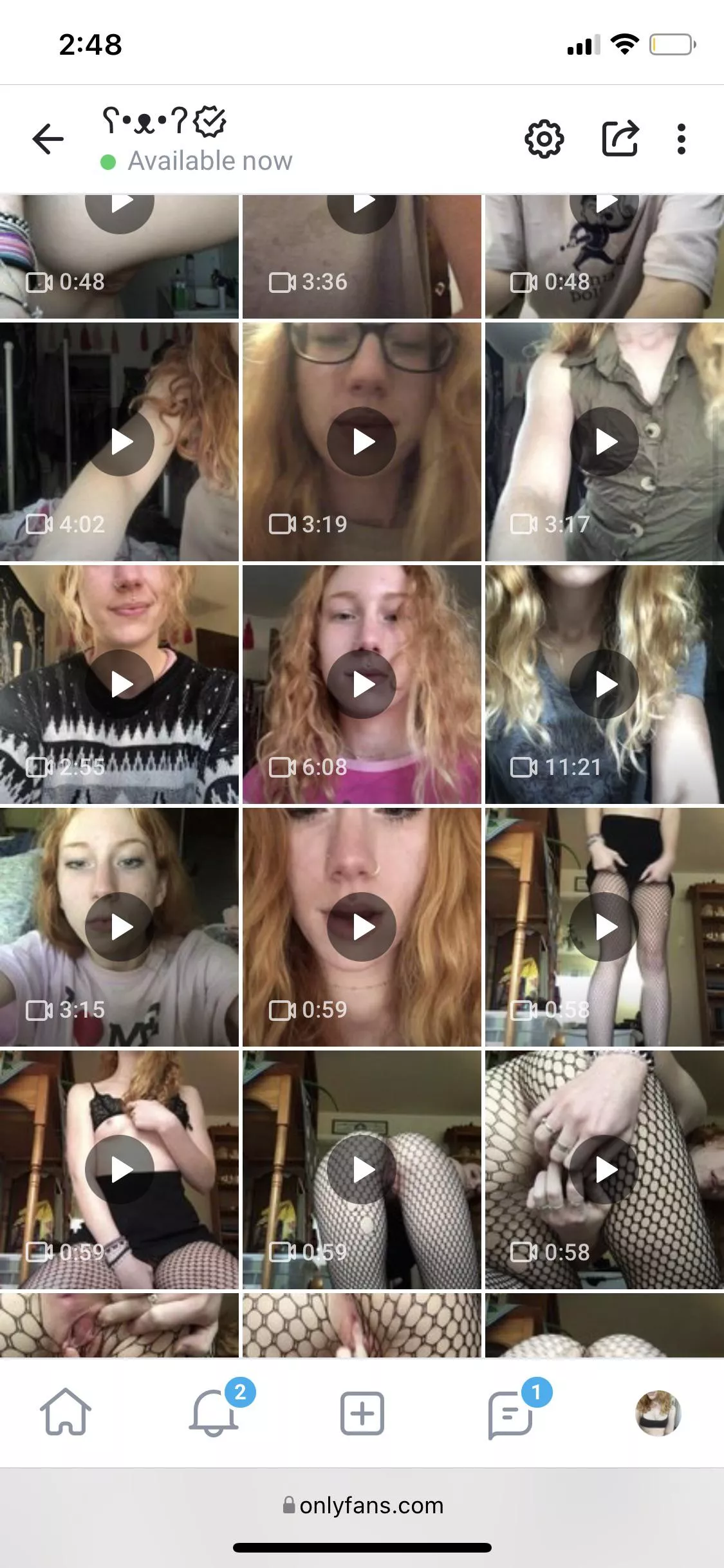 91 vids so far... almost all with face:) @firecrotchcutie