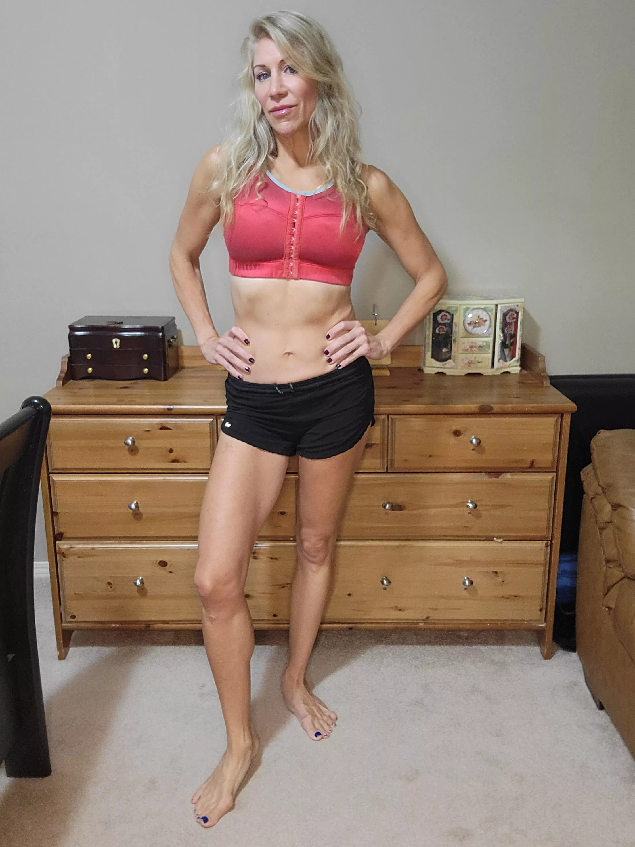 A 50+ marathoner's body.